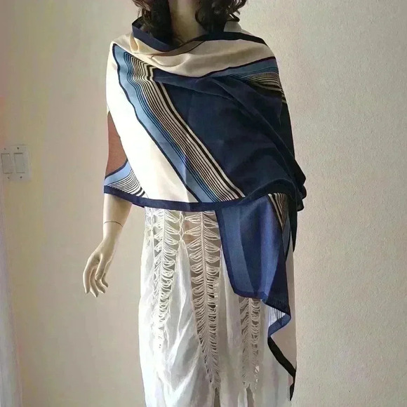 Scarf Wrap Color Block striped - Picture 6 of 6